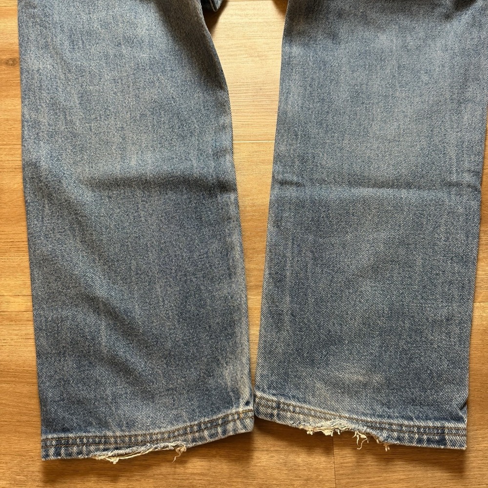 Vintage Diesel Saddle Jeans Men 28x31 Blue Loose Tapered Distressed Fade (Tag31) - Picture 5 of 13